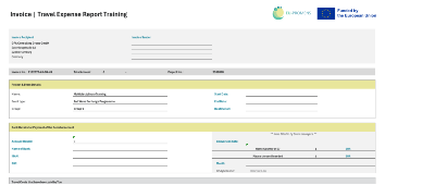 Travel Expense Report for Trainings